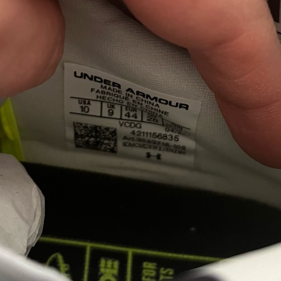 Under Armour Men's Highlight MC White/Silver Football Cleats Size 10 NWOB - Picture 3 of 12